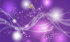 colored lights in purple background